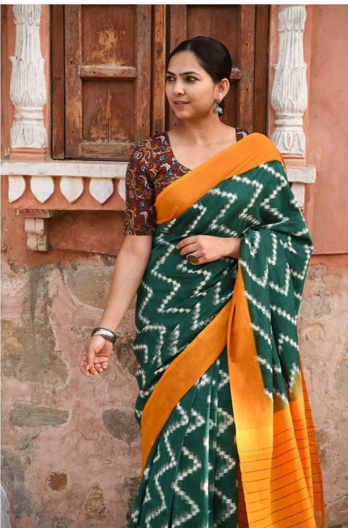 VK4151 Soft Linen Printed Daily Wear Sarees Catalog